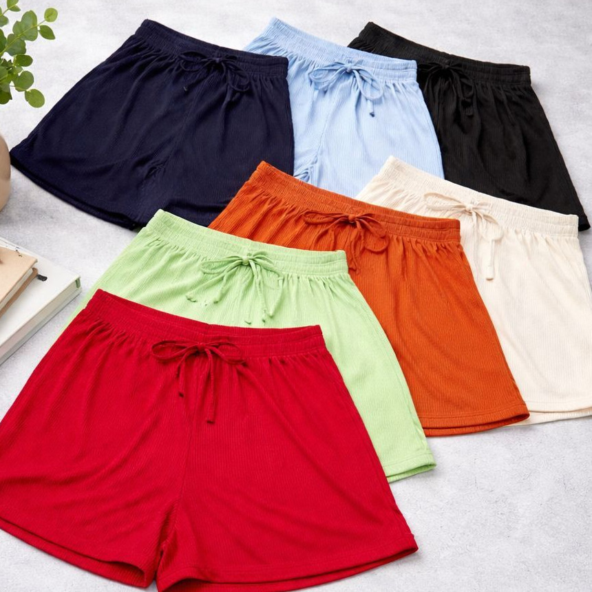 Kit 3 Short Canelado Bermuda Feminino Plus Casual Soltinho Leve Confortável - Varias cores |6098|3796| Lançamento em Oferta na Shopee
