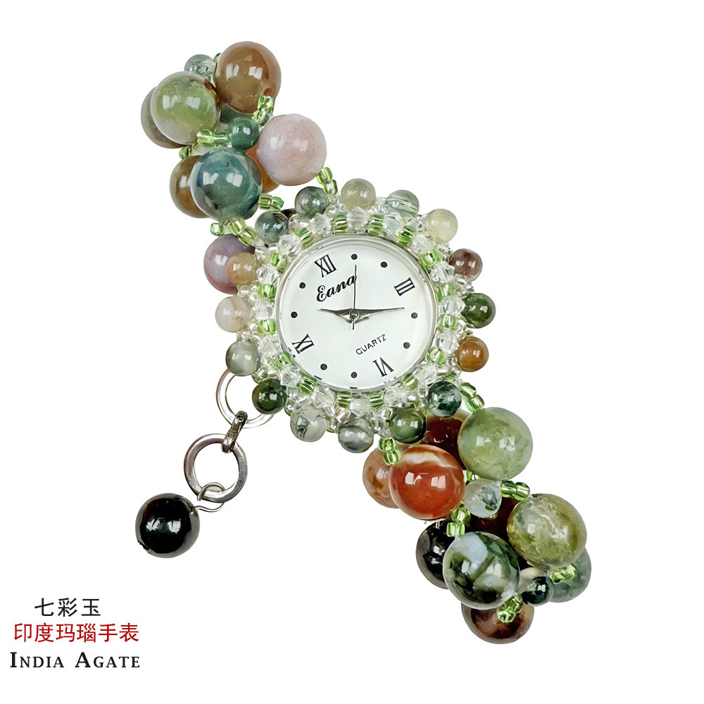 Relógio Feminino Moda Luxo Leve Relógio de Jade Pulseira Relógio de Pulso de Ágata Verde Pequeno Relógio Verde Relógio d