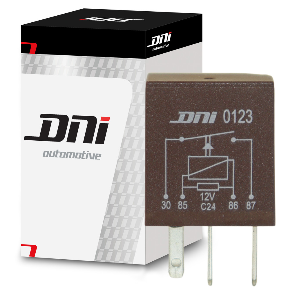 Míni Relé Auxiliar - 12V - 30A - DNI 0123 em Oferta na Shopee
