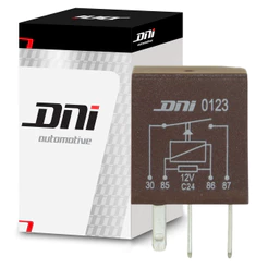 Míni Relé Auxiliar - 12V - 30A - DNI 0123