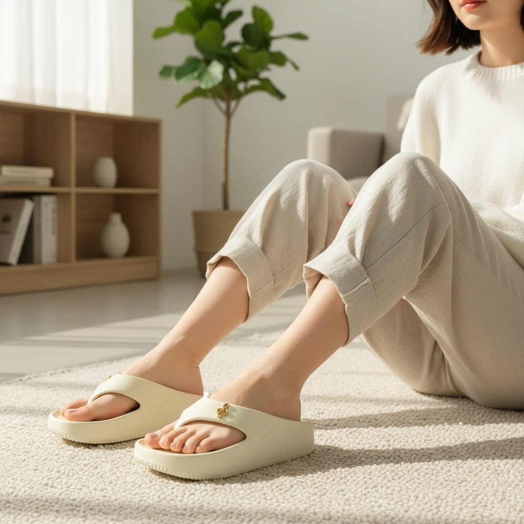 Chinelo Nuvem Feminino Slide Ortopédico de Dedo Super Leve 100% EVA Macio e Confortável