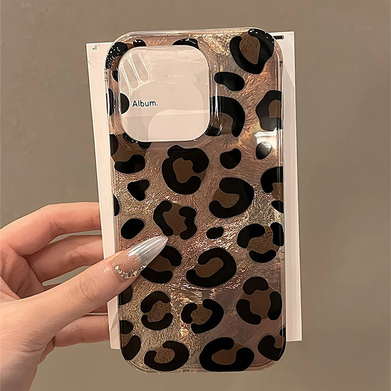 Capinha Capa de celular anti-queda gradiente leopardo Redmi A3 12 13 Poco F6 X6 X7 Pro Note 8 11 13 14 em Oferta na Shopee