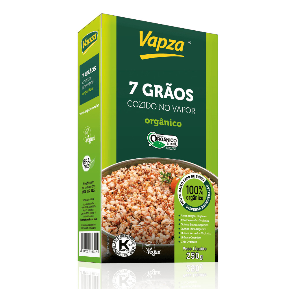 7 Grãos Orgânico 250G Vapza