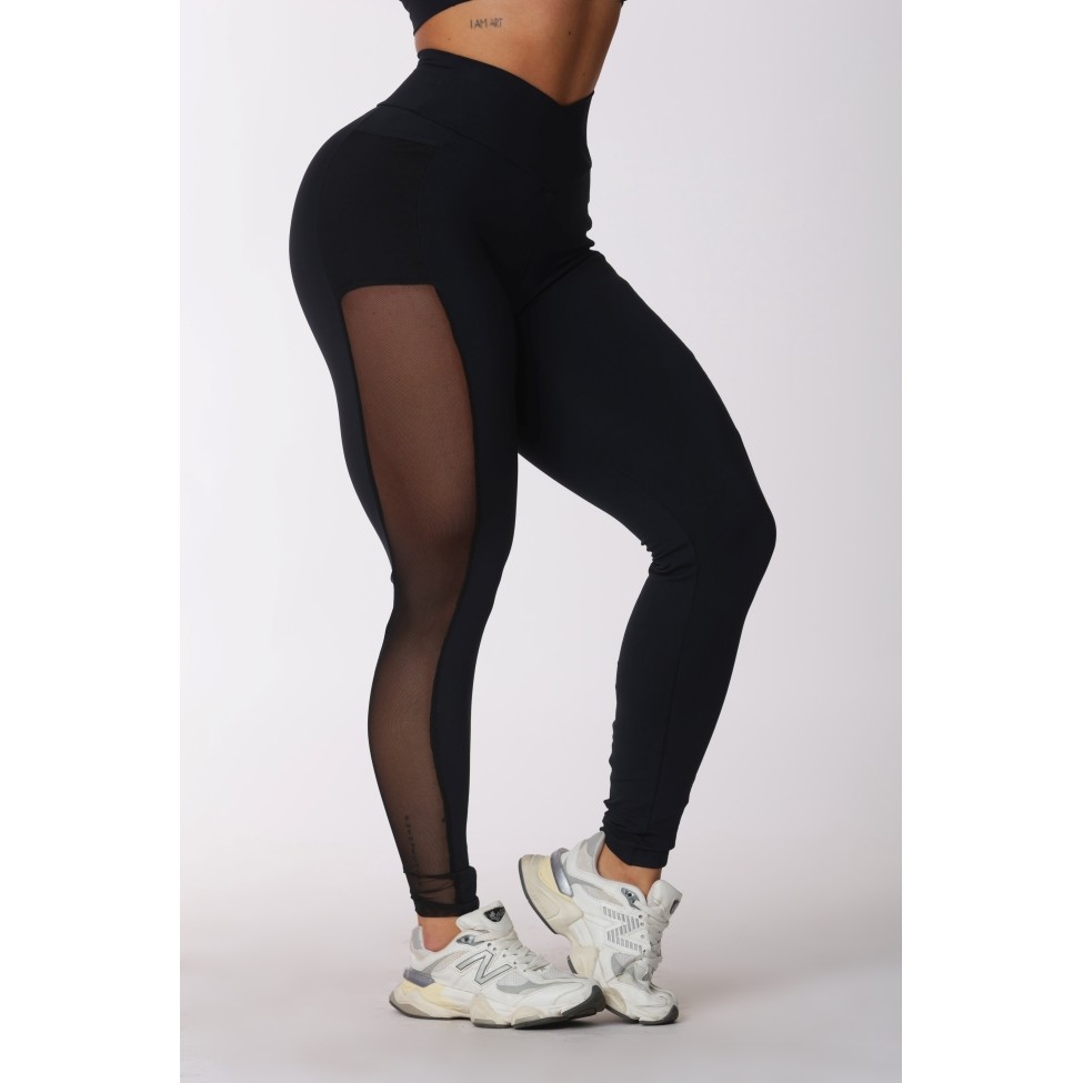 Legging Fitness C/ Bolso De Tule