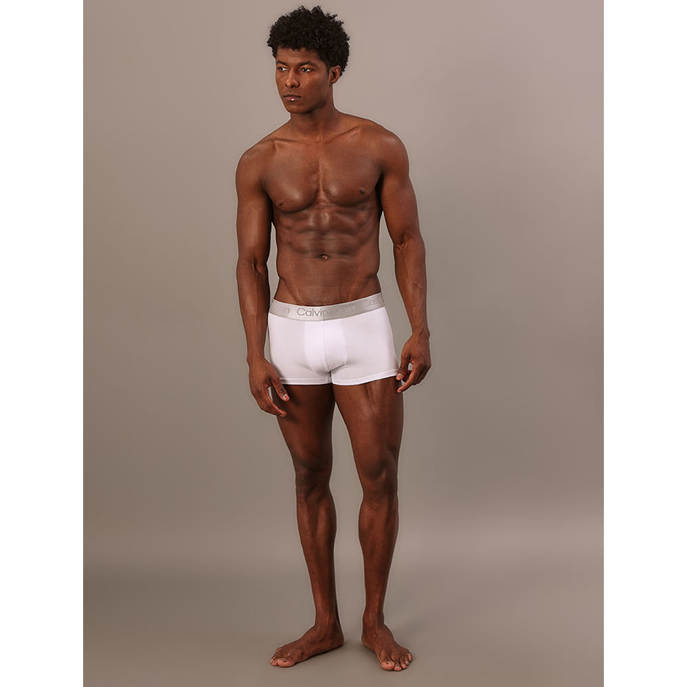 Cueca Low Rise Trunk Pima Cotton Calvin Klein Underwear - Branco