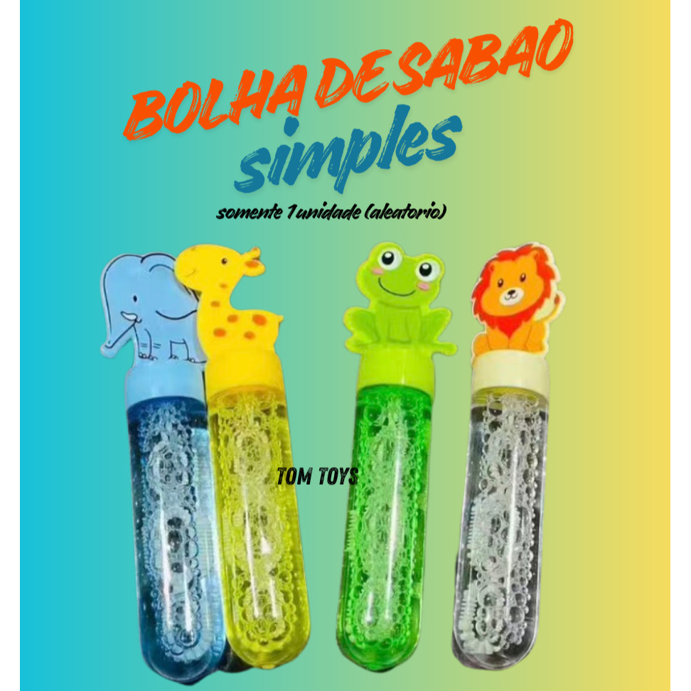 Tubos Lança Bolha De Sabão Lembrancinha Festa Prenda Bastão Bolhas em Oferta na Shopee