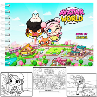 Livro de Colorir Inspirado Avatar World Capa Dura A5 50 Folhas 180g + Acetato em Oferta na Shopee