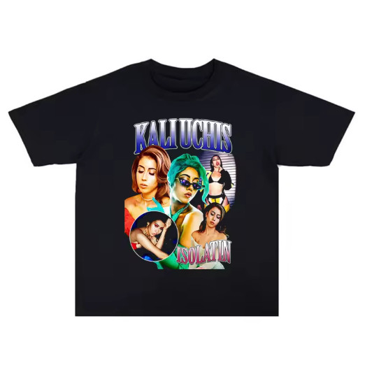 Camiseta  092 Unissex Estampa Kali Uchis, camiseta casual de verão, Alta Qualidade, Promoção Envio Rápido