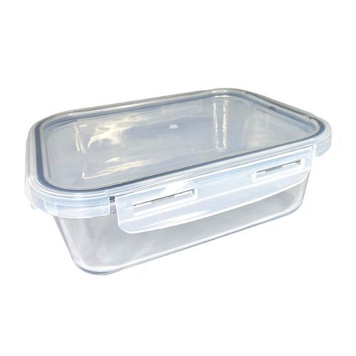 Pote Hermetico Vidro Armazenamento Alimentos Tampa Plastica 1040ml Transparente Vedacao