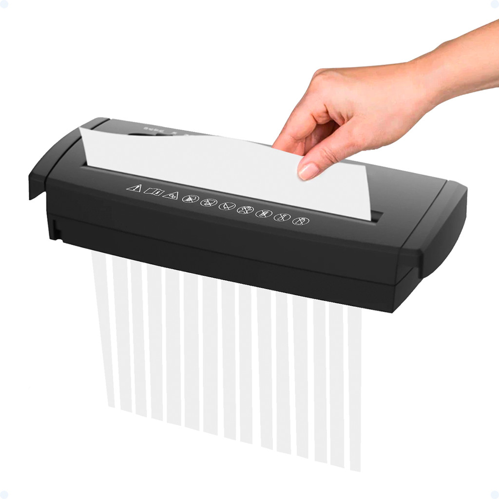 Fragmentadora De Papel Elétrica Automática Trituradora Picota 110V Largura Ajustável Home Office