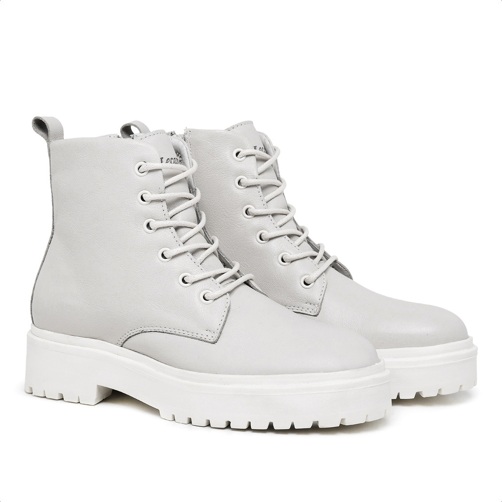 Bota Coturno Feminino Em Couro Nobre Floater Plataforma