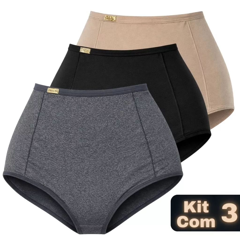 kit 3 Cintas Suplex Alta Compressão Feminina Modeladora Confortável e Discreta — imagem 1