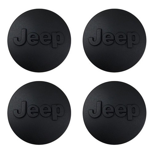 4 Calotas Centro Miolo Meio Roda Jeep Compass 2017 2018 Fosca