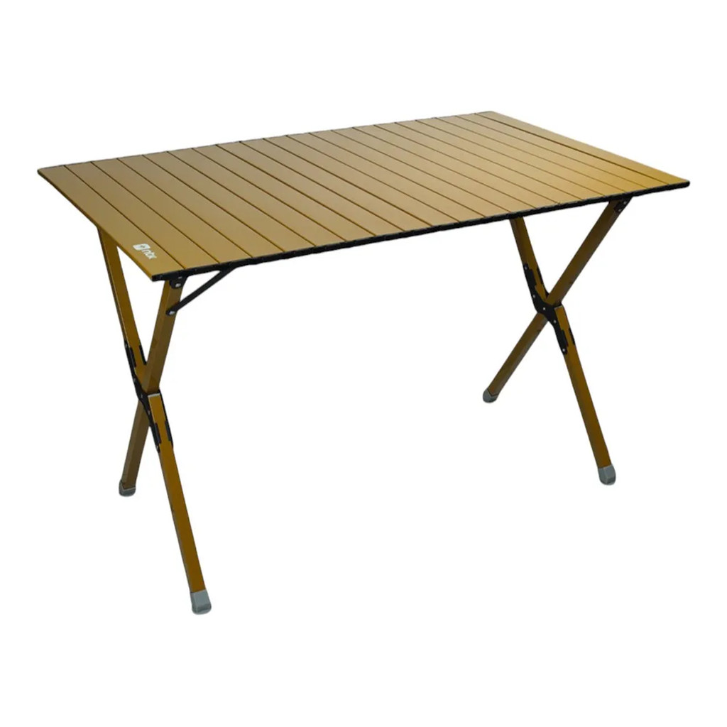 Mesa Dobrável  Frade G 1,10 M x 70 CM Estrutura de Aço Bege 291038-BG NAUTIKA