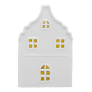 Casa com Luz Wolff Amsterdam 7cm x 5,5cm x 10,5cm Cerâmica em Oferta na Shopee