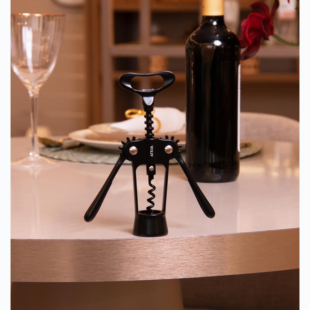 Saca-Rolhas Wolff Chef Pro 18cm Preto Liga Zinco