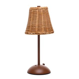 Luminária de Mesa Led 3 Tons Usb Moana Marrom Metal