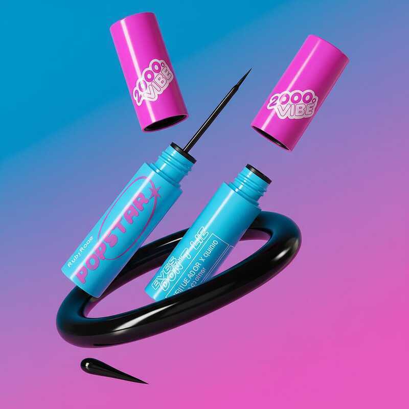 Delineador Líquido Popstar Ruby Rose – Traço Preciso e Preto Intenso em Oferta na Shopee