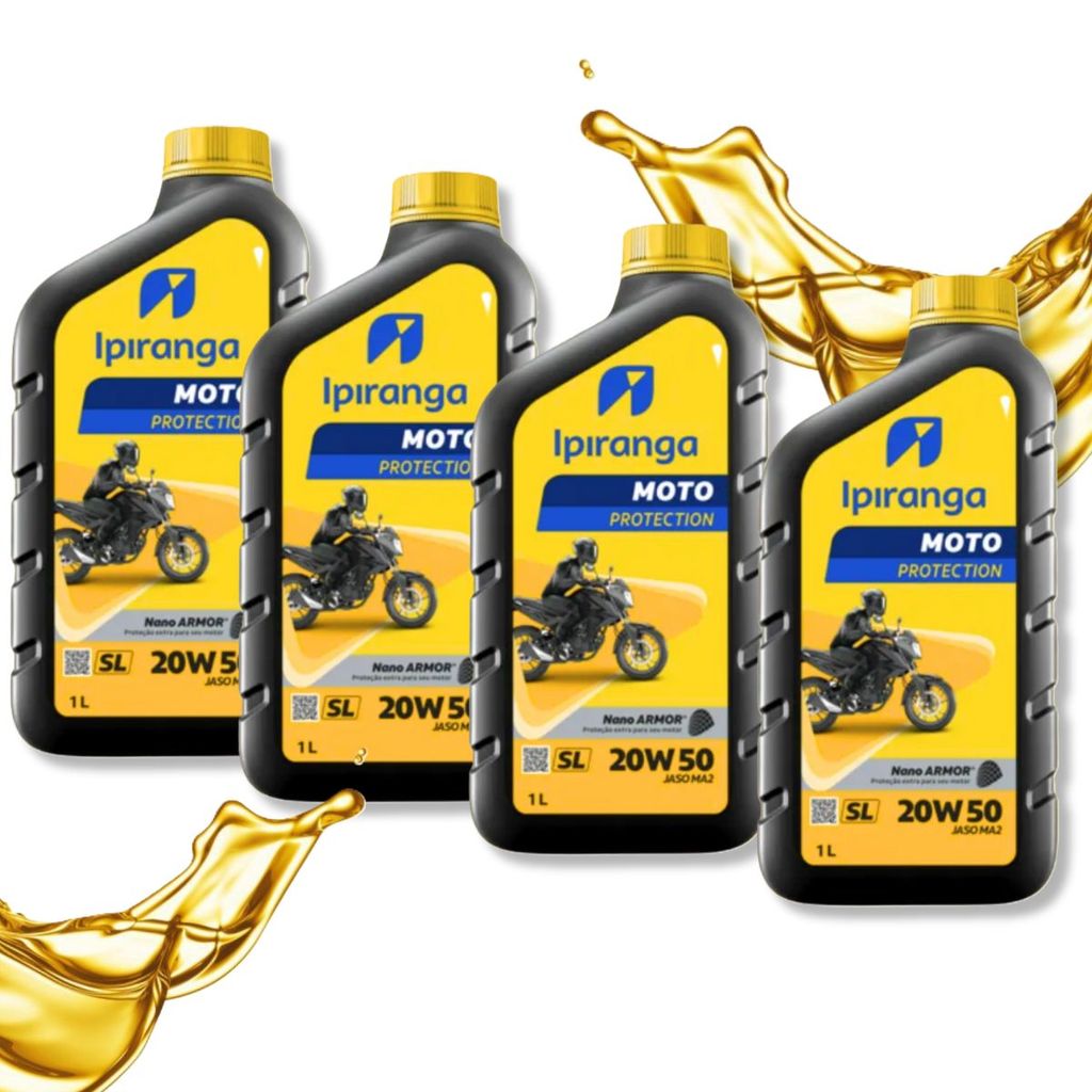 Troca de Óleo Mensal Cg 150 Titan / Cg 150 Fan / Factor 150 Ipiranga 20w50 4 Litros em Oferta na Shopee