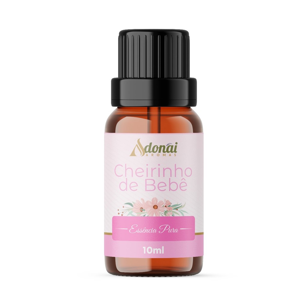 Essência Aromática Cheirinho de Bebê 10ml P/ Difusor Elétrico e Umidificador Adonai