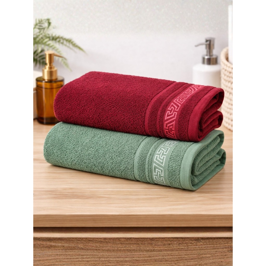 Kit Toalha De Rosto Grossa 35x75cm Em Algodão 1 ou 2 unidades