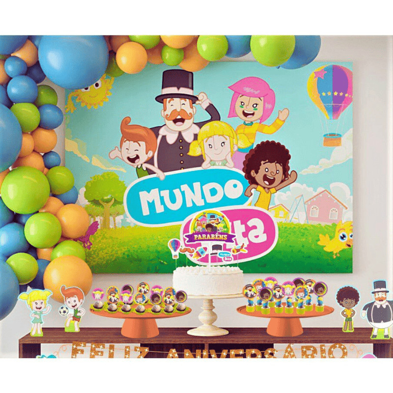Painel Tnt Mundo Bita - 1,40cm x 1,03cm