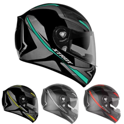 Capacete Ebf Xtroy Drone Óculos Interno Moto Preto Narigueira
