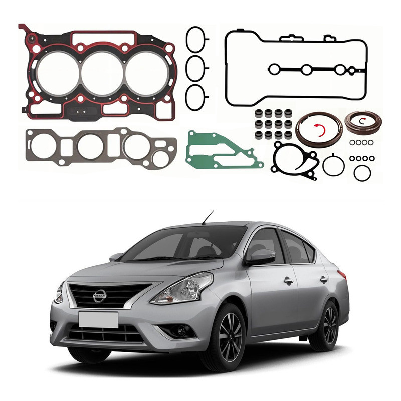 Jogo Junta Motor Bastos Nissan Versa 1.0 12v 2020 A 2021