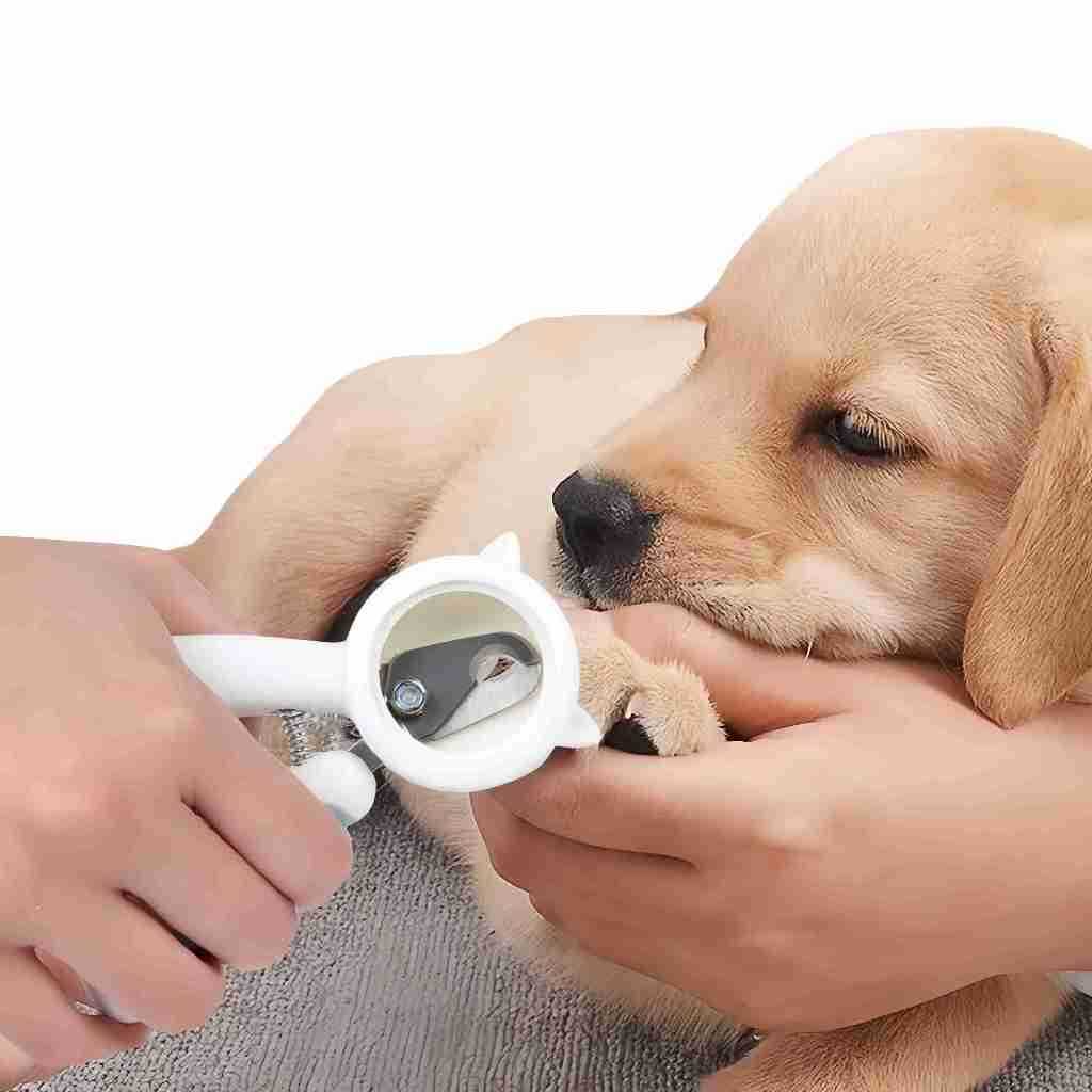 Cortador de Unhas para Pets com Limitador, Retorno Automático e Cabo Antiderrapante