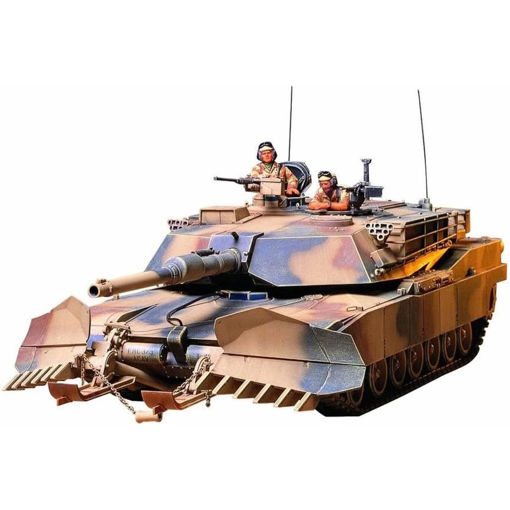 Tamiya 135 série militar em miniatura no158 tanque do exército dos eua m1a1 arado de mina modelo de plástico 35158
