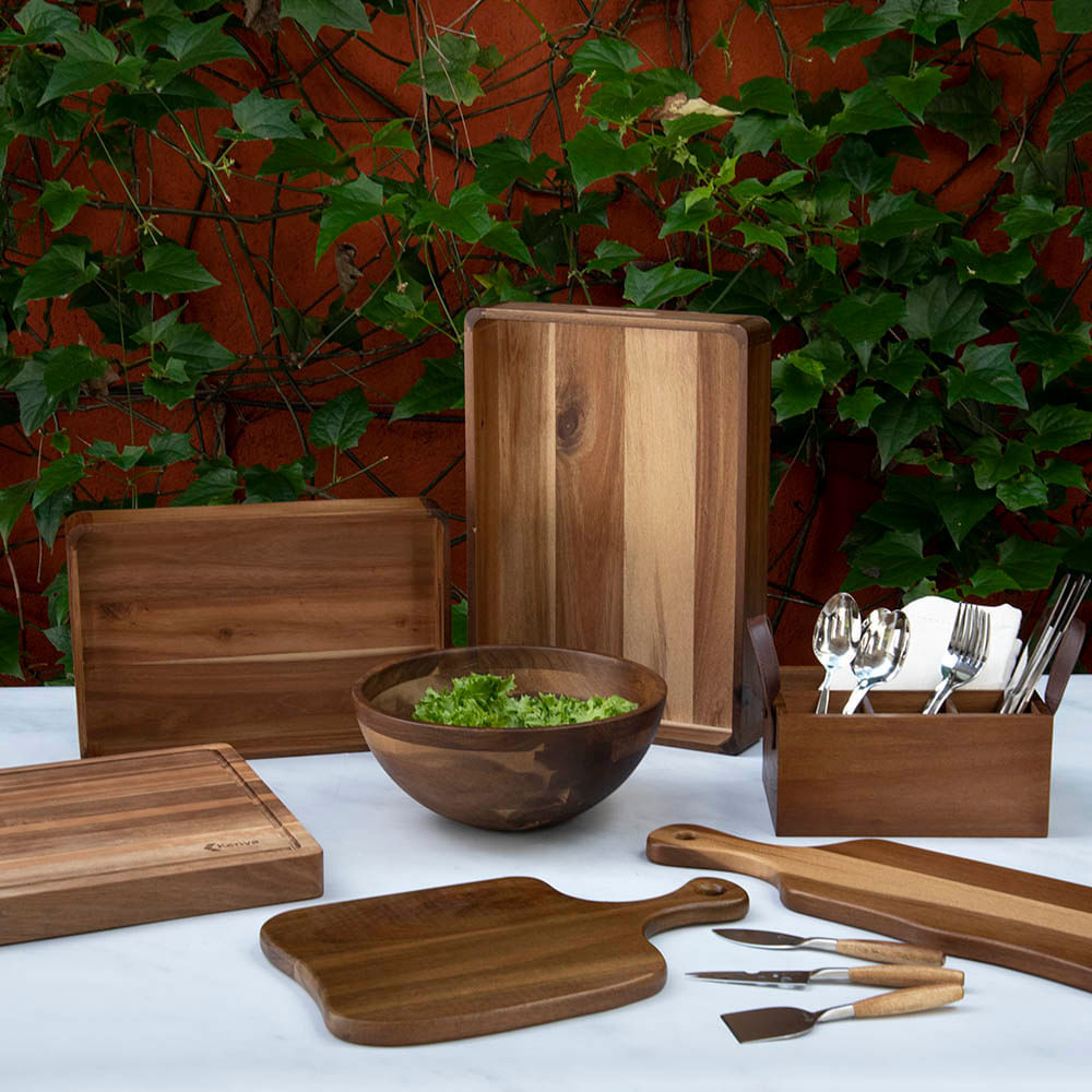 Tábua em Madeira Acácia 25x38cm Kenya em Oferta na Shopee