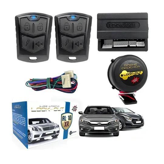 Alarme Automotivo Carro AL-10 VR 2 Controles Anti Assalto Proteção Contra Roubos Segurança Veículo