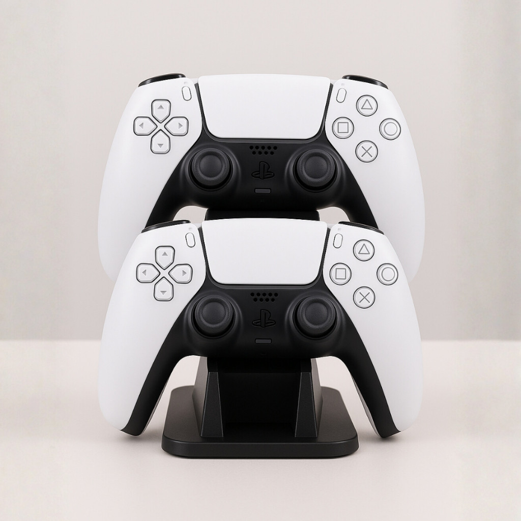 Suporte para 2 Controle PS4 PS5 Xbox One Series – Organizador Gamer Estável