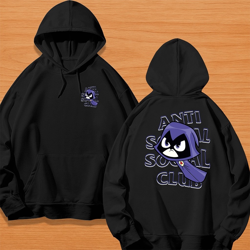 Blusa de Frio MOLETOM CANGURU Unissex Anti Social Ravena Masculino e Feminina lançamento