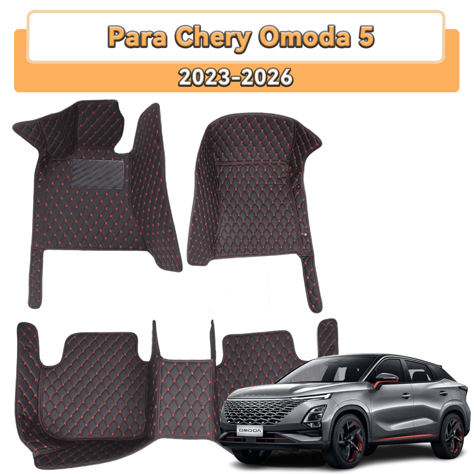 Tapetes De Carro 3D Para Chery Omoda 5 2023-2026 , Couro Impermeável E Resistente Ao Desgaste .