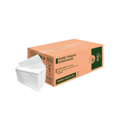 Papel Toalha Interfolha 2 Dobras Folha Simples Fit Extra Luxo 5.000 folhas Ipel