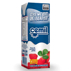 Creme de Leite UHT 20% Gordura 1,030kg Cemil