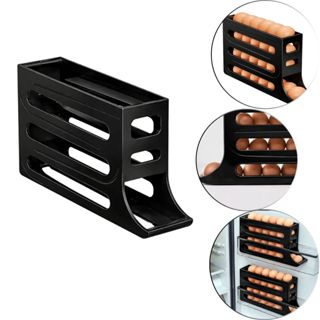Porta Ovos Dispenser Organizador De Geladeira 4 Andares Cor Preto Arqplast  26025PM em Oferta na Shopee