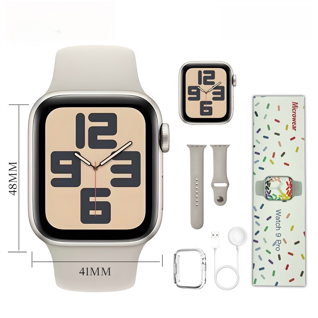 Smartwatch Masculino Feminino Tela Grande HD Monitor Sono Calorias Passos Bluetooth