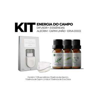Kit 1 Difusor Aromatizador Elétrico Standard Bivolt Via Aroma + 3 Essências Premium 10 ml em Oferta na Shopee