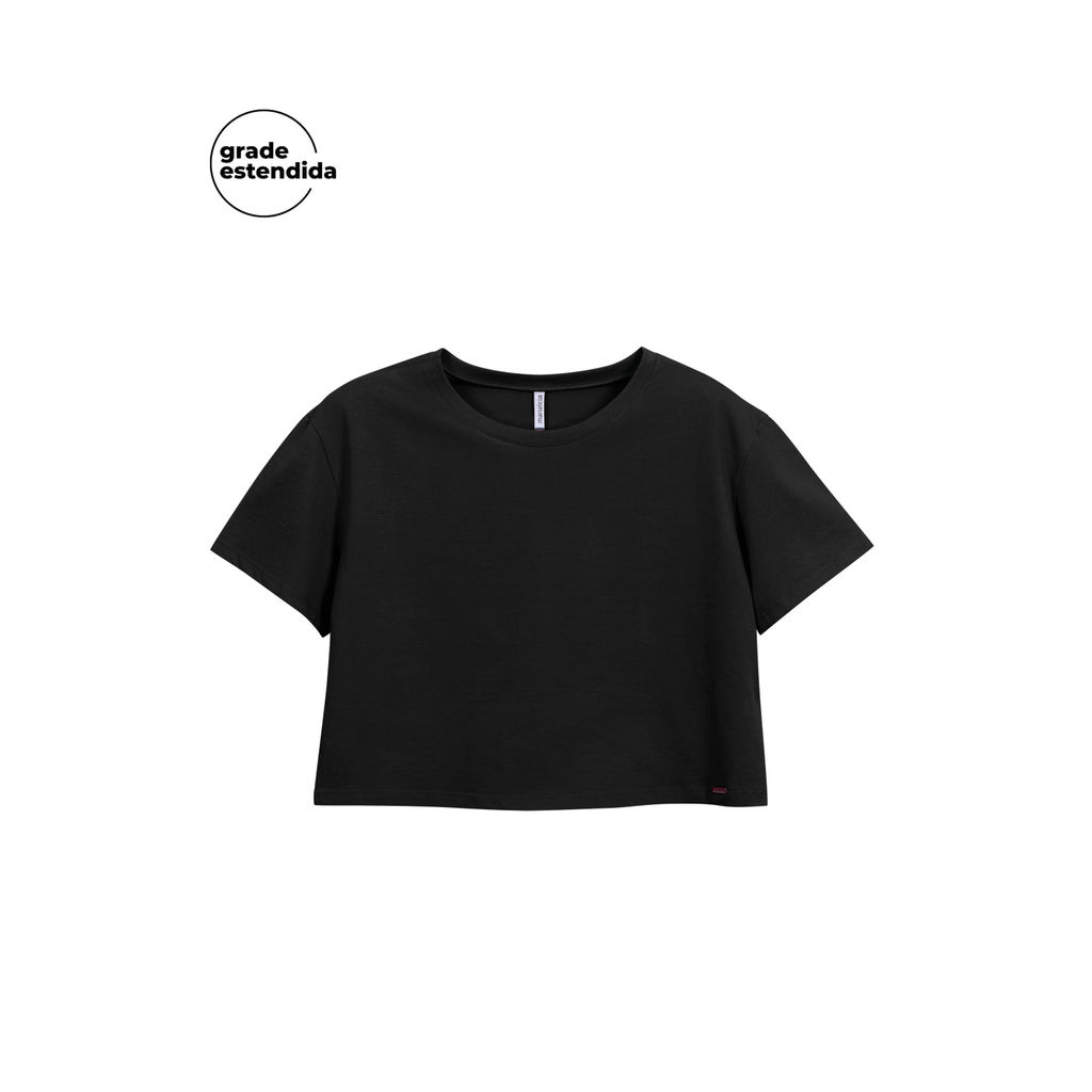Blusa Feminina Ampla Básica Marialícia Preto em Oferta na Shopee