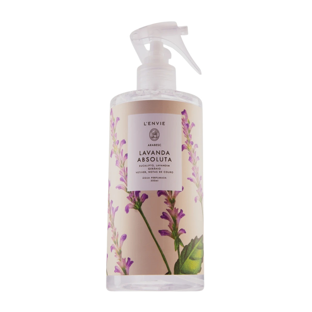 Água Perfumada Lavanda Absoluta 500Ml Arabesc Lenvie — imagem 2 de 2