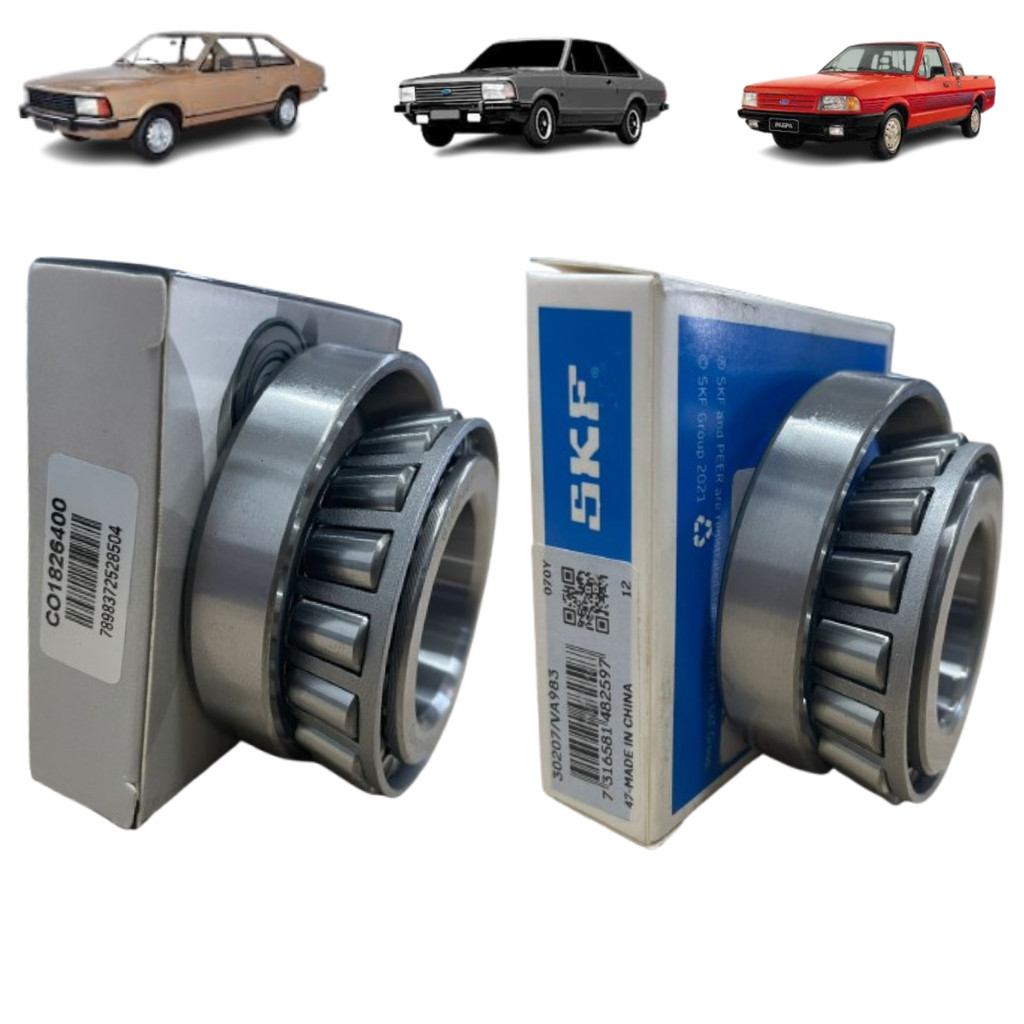 KIT 2 ROLAMENTO CAIXA SATELITE FORD CORCEL DEL REY PAMPA 1.6