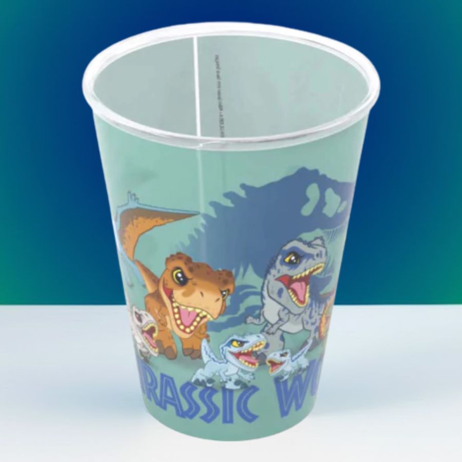 Copo de Plástico Dinossauros - Jurassic World - 280ml - 1 unidade - Plasútil - Rizzo