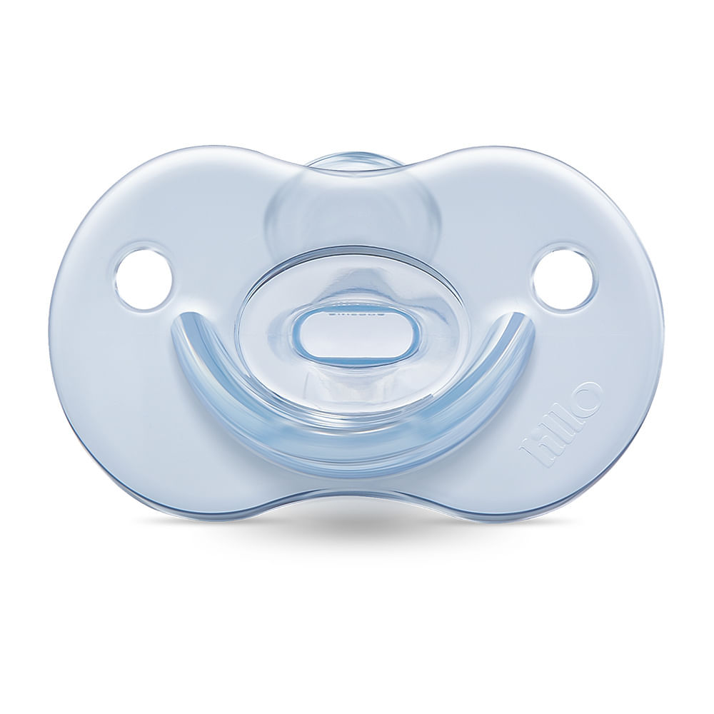 Chupeta Lillo Soft Calming 100% Silicone +6 Meses Cor Azul com 1 Unidade em Oferta na Shopee