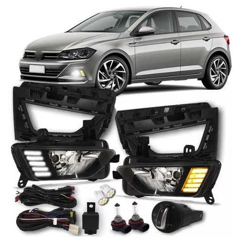 Kit Farol De Milha Novo Polo/virtus 2018/19 C/ Drl Bt Orig