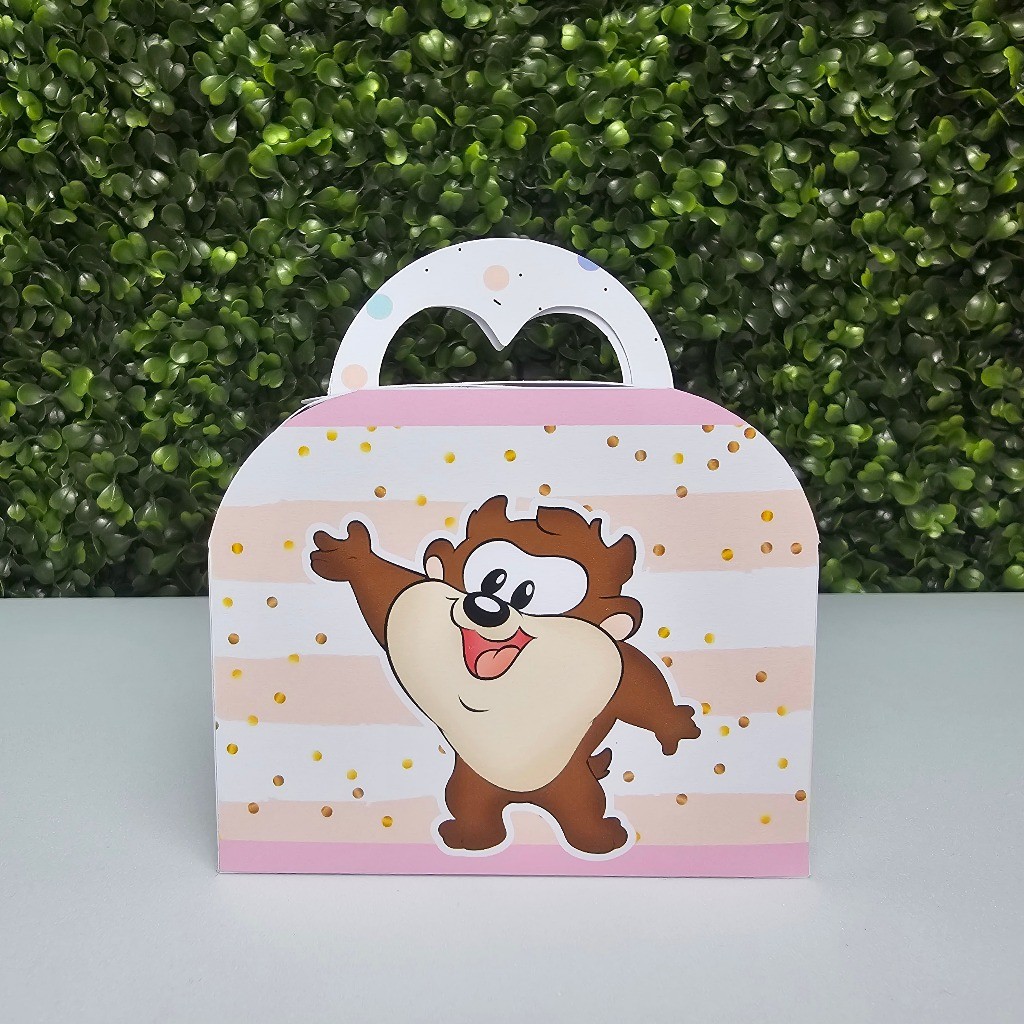 Caixa MALETINHA BABY LOONEY TUNES MENINA ROSA  - Personalizados - Festa infantil - Aniversário - Lembrancinha