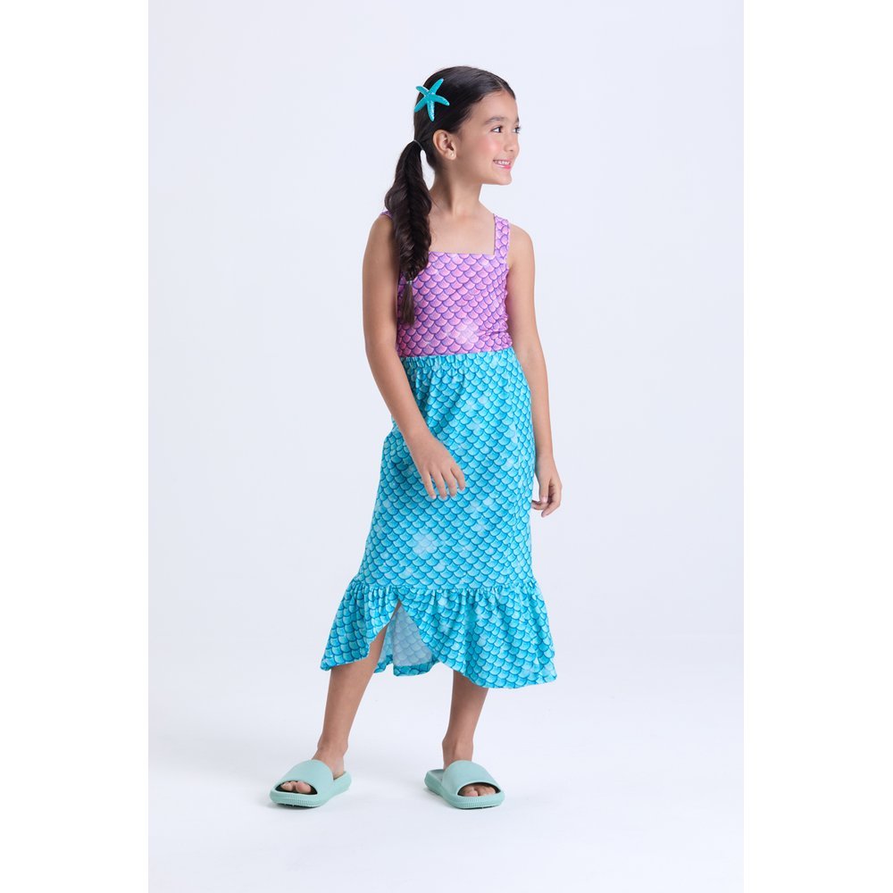 Conjunto Infantil Menina de Verão Sereia em Oferta na Shopee
