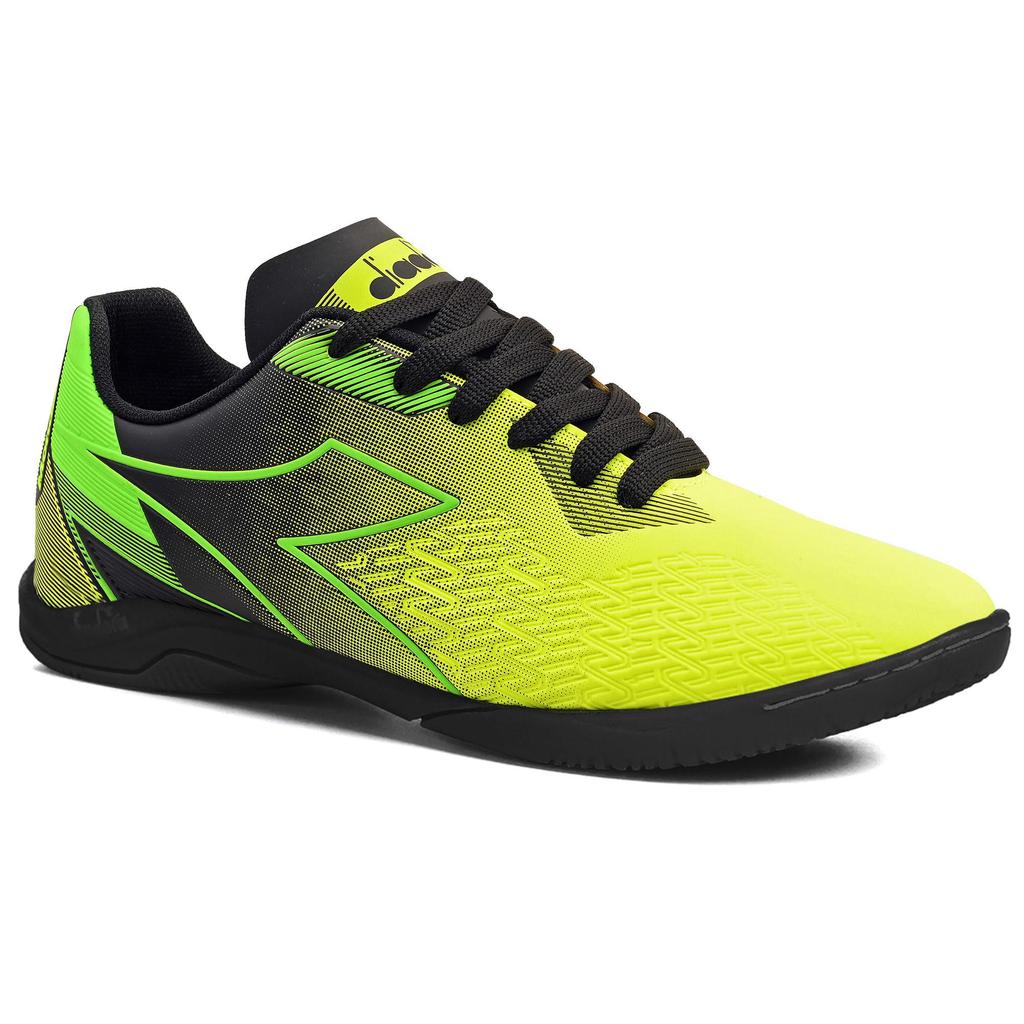 Chuteira Unissex Diadora Mondiale III Futsal Amarelo e Preto