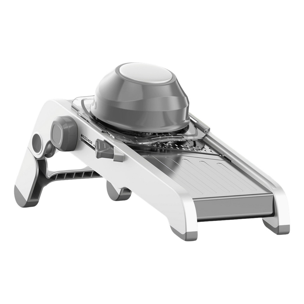 Cortador Ralador Legumes Frutas Mandoline Profissional Inox Cinza